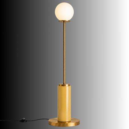 Lampadaire - E27 - 30 x 30 x 150 cm - Jaune