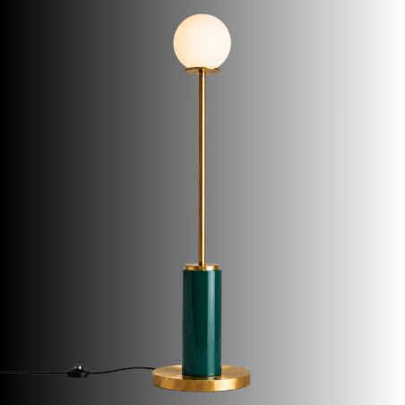 Lampadaire - E27 - 30 x 30 x 150 cm - Vert Foncé