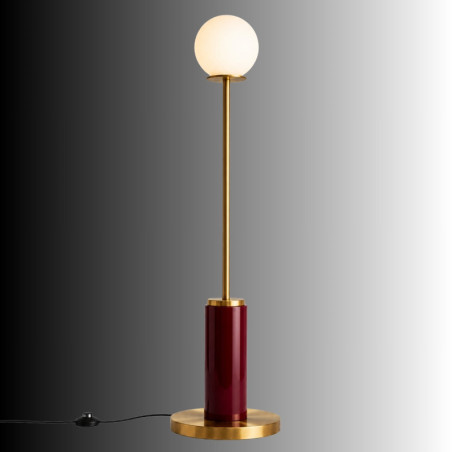 Lampadaire - E27 - 30 x 30 x 150 cm - Bordeaux