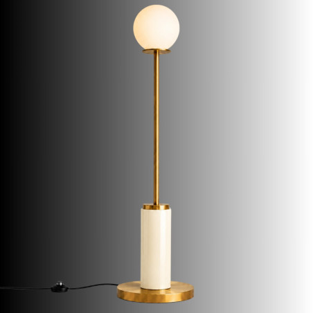 Lampadaire - E27 - 30 x 30 x 150 cm - Beige