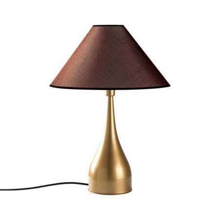 Lampe à Poser - E27 - 50 x 50 x 68 cm - Doré et Marron