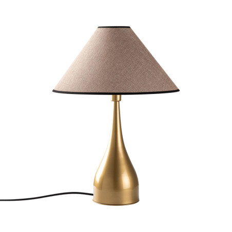 Lampe à Poser - E27 - 50 x 50 x 68 cm - Doré et Marron Clair