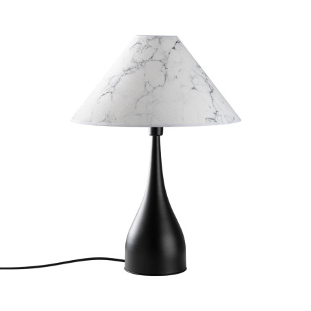Lampe à Poser - E27 - 50 x 50 x 68 cm - Noir et Blanc