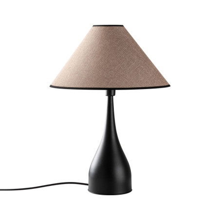 Lampe à Poser - E27 - 50 x 50 x 68 cm - Noir et Marron Clair