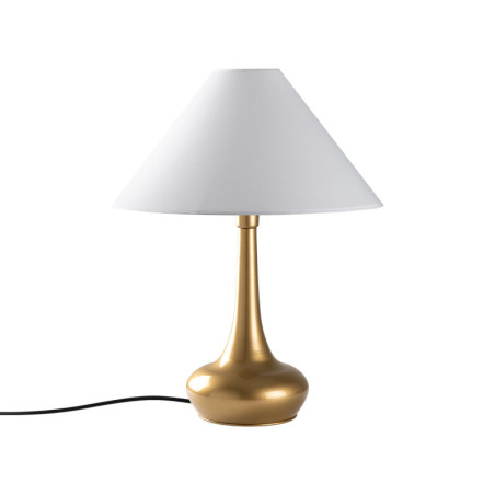 Lampe à Poser - E27 - 50 x 50 x 63 cm - Doré et Blanc
