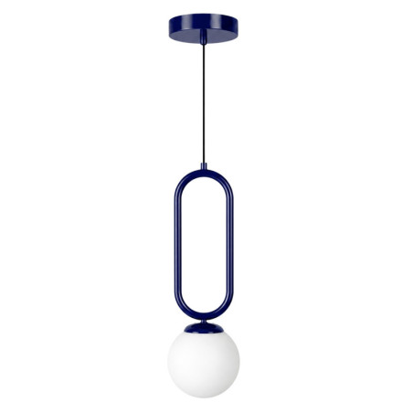 Suspension - E27 - 15 x 15 x 100 cm - Bleu Marine