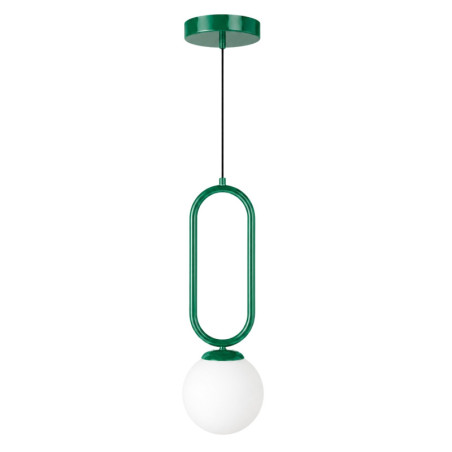 Suspension - E27 - 15 x 15 x 100 cm - Vert Foncé