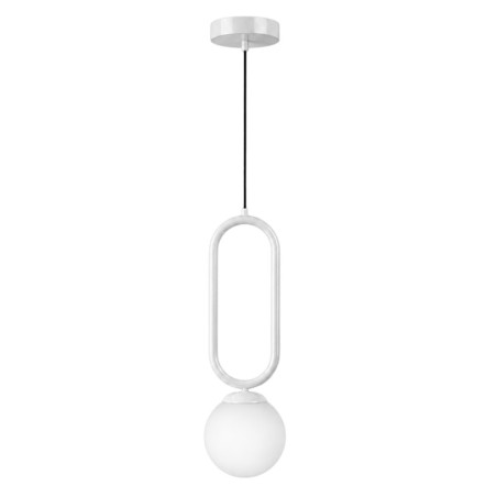 Suspension - E27 - 15 x 15 x 100 cm - Blanc