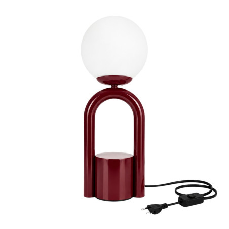 Lampe à Poser - E27 - 15 x 15 x 41 cm - Bordeaux
