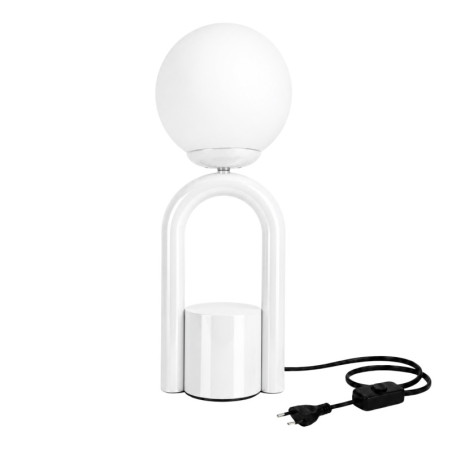 Lampe à Poser - E27 - 15 x 15 x 41 cm - Blanc