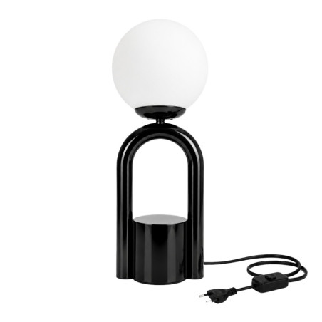 Lampe à Poser - E27 - 15 x 15 x 41 cm - Noir