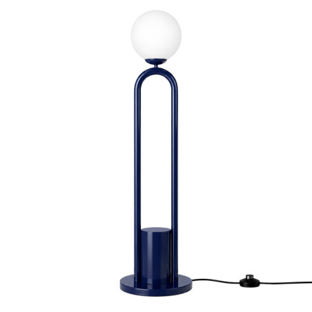 Lampadaire - E27 - 30 x 30 x 160 cm - Bleu Marine