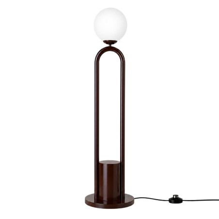 Lampadaire - E27 - 30 x 30 x 160 cm - Marron Foncé