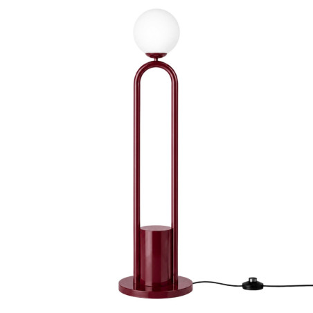 Lampadaire - E27 - 30 x 30 x 160 cm - Bordeaux