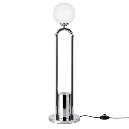 Lampadaire - E27 - 30 x 30 x 160 cm - Chromé