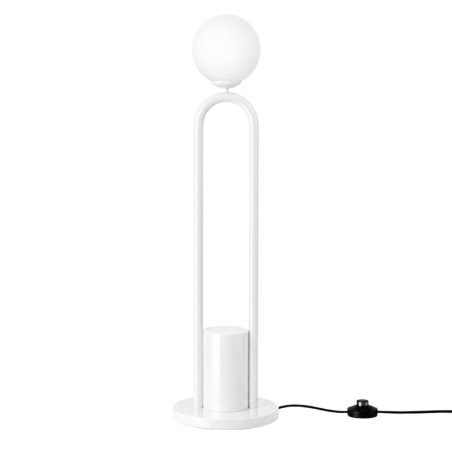 Lampadaire - E27 - 30 x 30 x 160 cm - Blanc