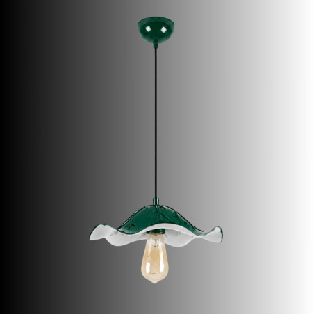 Suspension - E27 - 29 x 29 x 90 cm - Vert Foncé