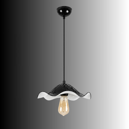 Suspension - E27 - 29 x 29 x 90 cm - Noir