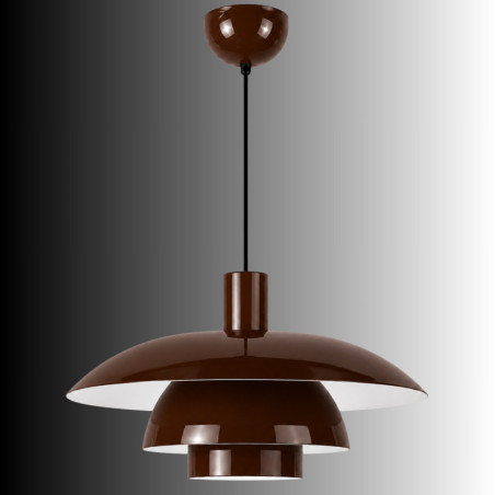 Suspension - E27 - 45 x 45 x 114 cm - Marron