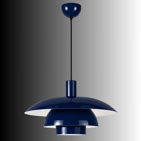 Suspension - E27 - 45 x 45 x 114 cm - Bleu Marine