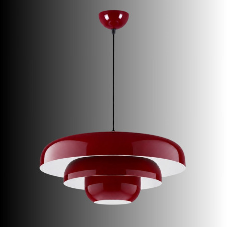 Suspension - E27 - 43 x 43 x 103 cm - Bordeaux