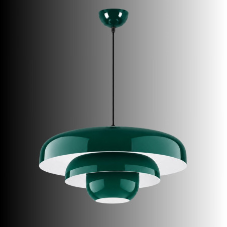 Suspension - E27 - 43 x 43 x 103 cm - Vert Foncé