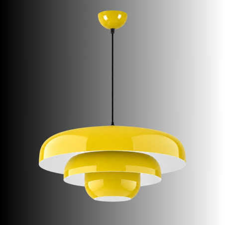 Suspension - E27 - 43 x 43 x 103 cm - Jaune