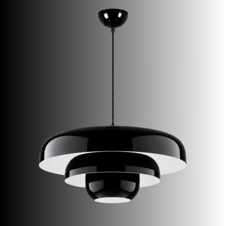 Suspension - E27 - 43 x 43 x 103 cm - Noir