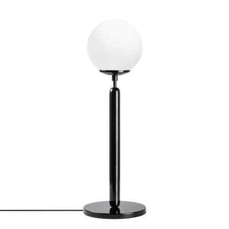 Lampe à Poser - E14 - 18 x 18 x 52 cm - Noir et Crème
