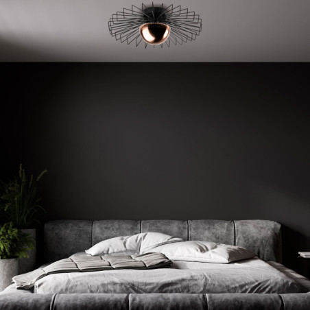 Suspension - G9 - 60 x 60 x 24 cm - Noir
