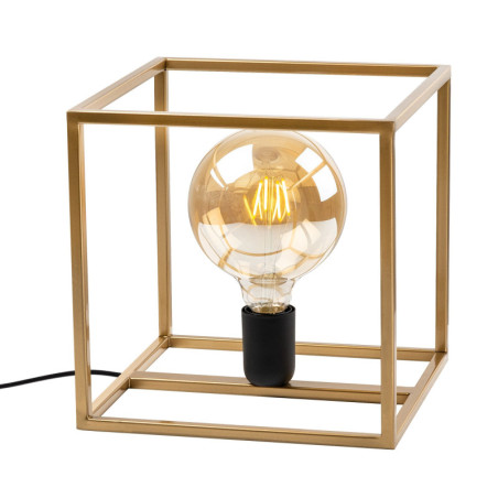 Lampe à Poser - E27 - 25 x 25 x 25 cm - Doré
