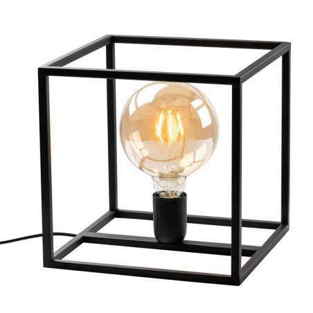 Lampe à Poser - E27 - 25 x 25 x 25 cm - Noir