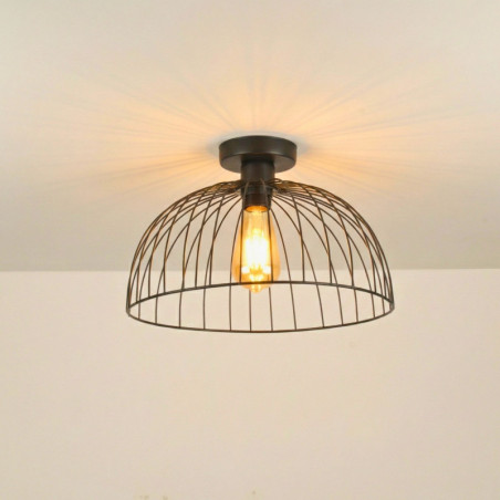 Suspension - E27 - H 35 cm - Noir