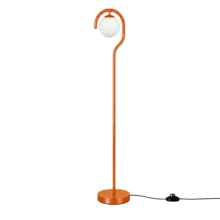 Lampadaire - E27 - 30 x 30 x 160 cm - Marron Orangé