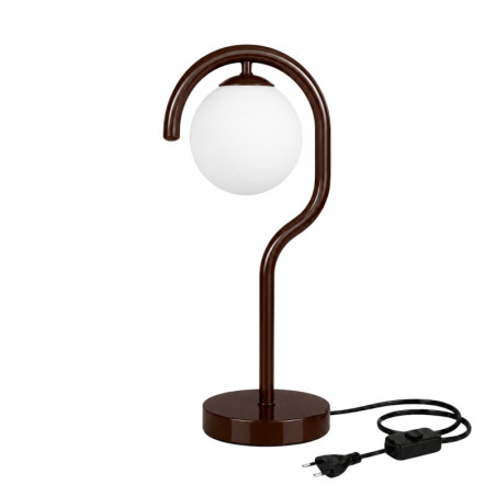 Lampe à Poser - E27 - 20 x 17 x 50 cm - Marron