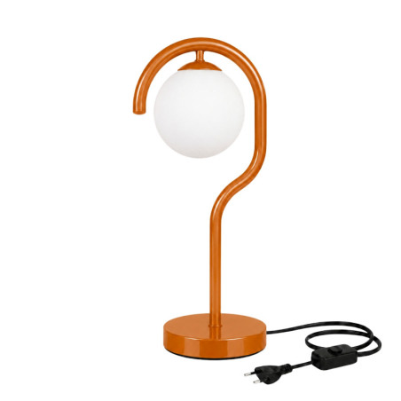 Lampe à Poser - E27 - 20 x 17 x 50 cm - Marron Orangé