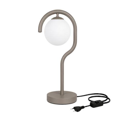 Lampe à Poser - E27 - 20 x 17 x 50 cm - Gris