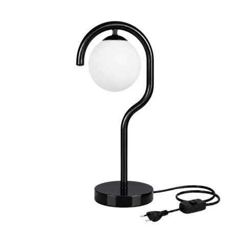 Lampe à Poser - E27 - 20 x 17 x 50 cm - Noir