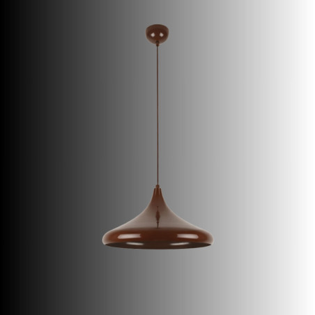Suspension - E27 - Ø 35 cm - H 27 à 116 cm - Marron