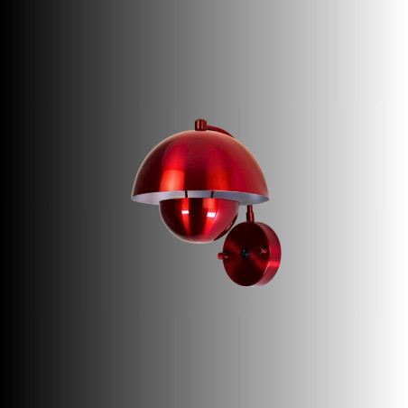 Applique Murale - E14 - 23 x 25 x 20 cm - Rouge