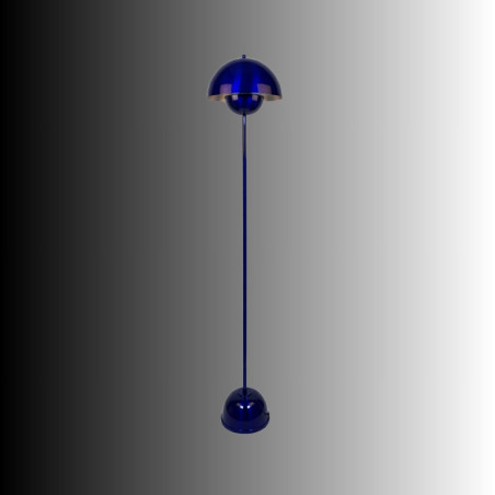 Lampadaire - E27 - 30 x 30 x 146 cm - Bleu Marine