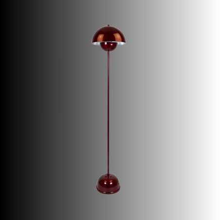 Lampadaire - E27 - 30 x 30 x 146 cm - Bordeaux