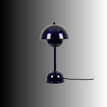 Lampe à Poser - E14 - 20 x 20 x 40 cm - Bleu Marine