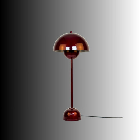 Lampe à Poser - E14 - 26 x 26 x 60 cm - Bordeaux