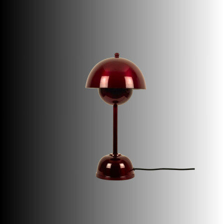 Lampe à Poser - E14 - 20 x 20 x 40 cm - Bordeaux