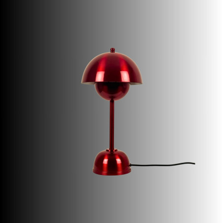 Lampe à Poser - E14 - 20 x 20 x 40 cm - Rouge