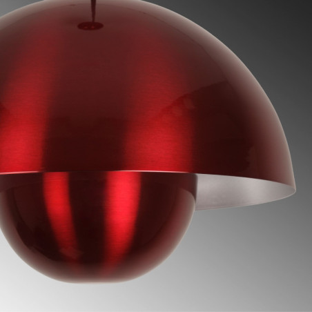 Suspension - E27 - H 35 à 115 cm - Rouge