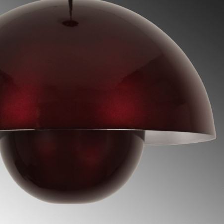 Suspension - E27 - H 35 à 115 cm - Bordeaux