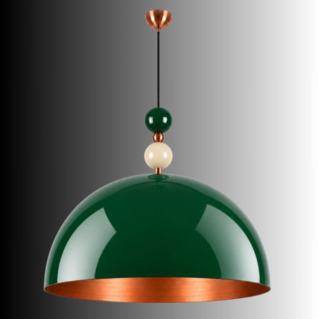 Suspension - E27 - 60 x 60 x 116 cm - Vert Foncé