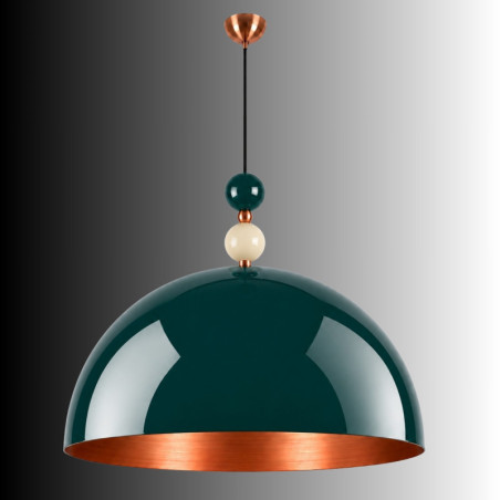 Suspension - E27 - 60 x 60 x 116 cm - Vert Foncé